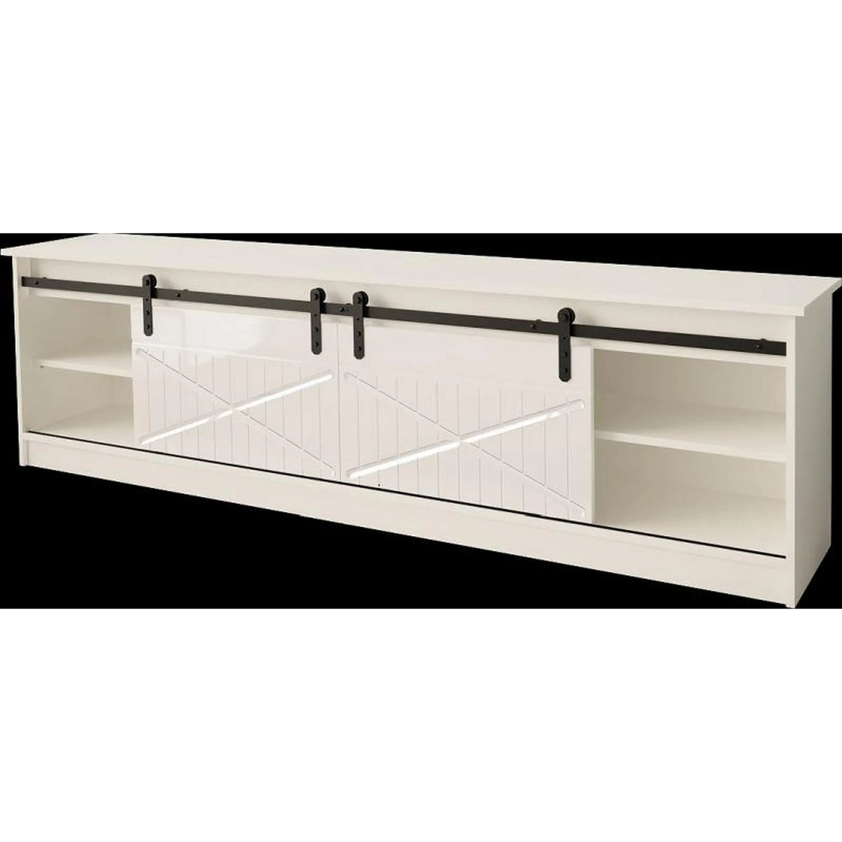 Comoda TV GRANERO, alb, PAL laminat, 200x35x57 cm