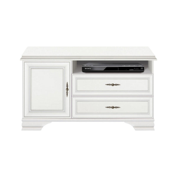 Comoda TV IDENTO, alb, PAL, 125x44x64 cm