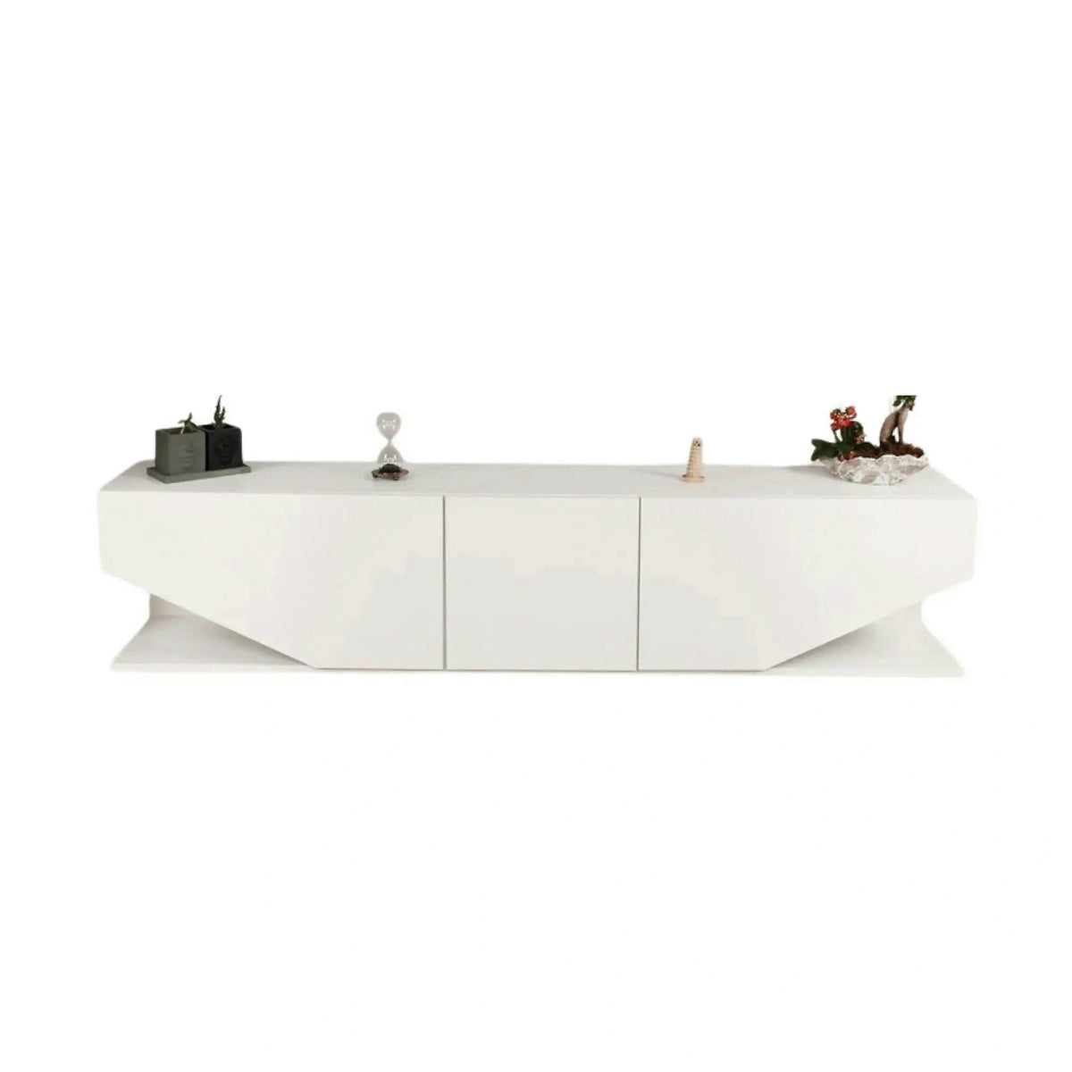 Comoda TV INCI, alb, PAL melaminat, 180x30x40 cm