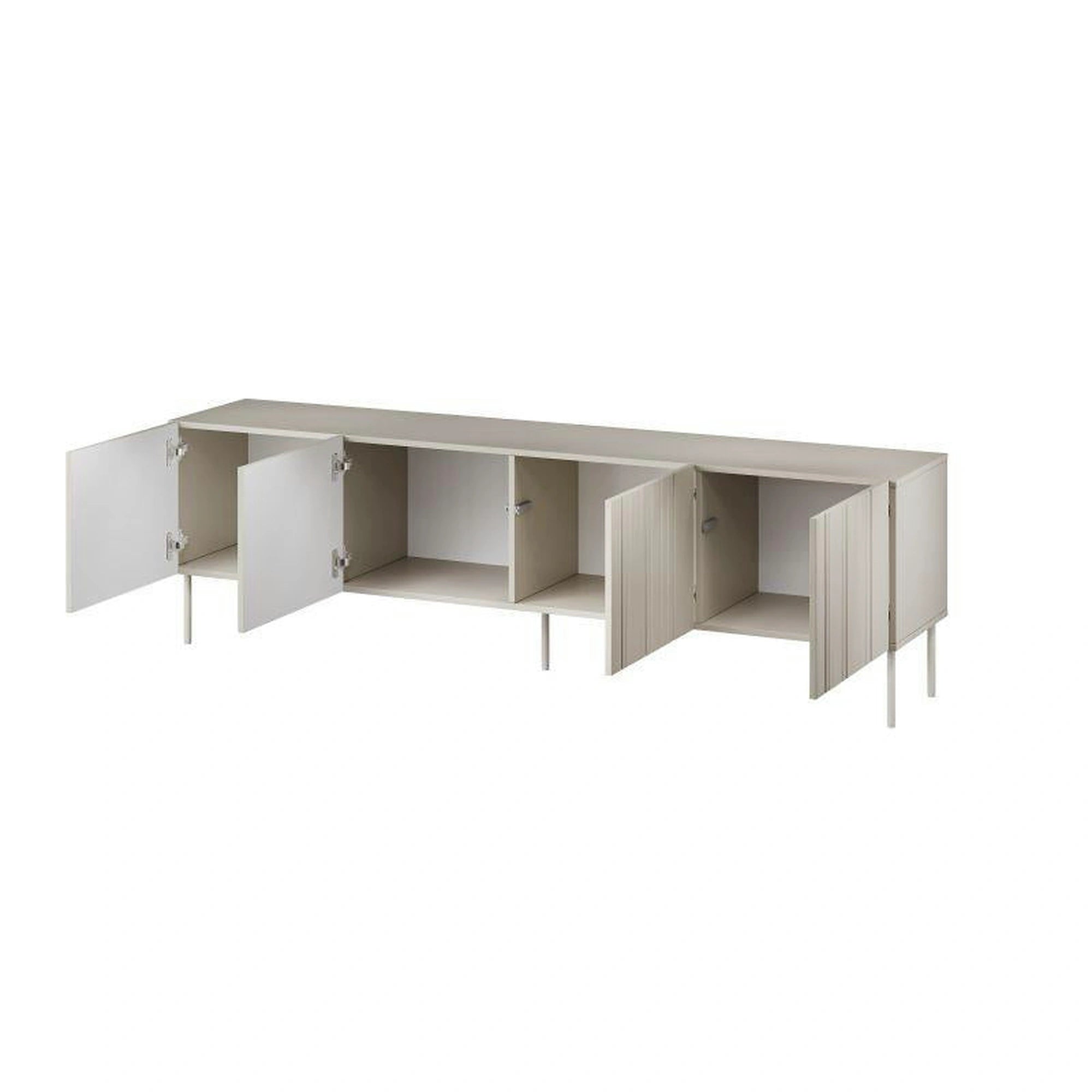 Comoda TV ISLA, bej mat, PAL laminat, 201x40x60 cm