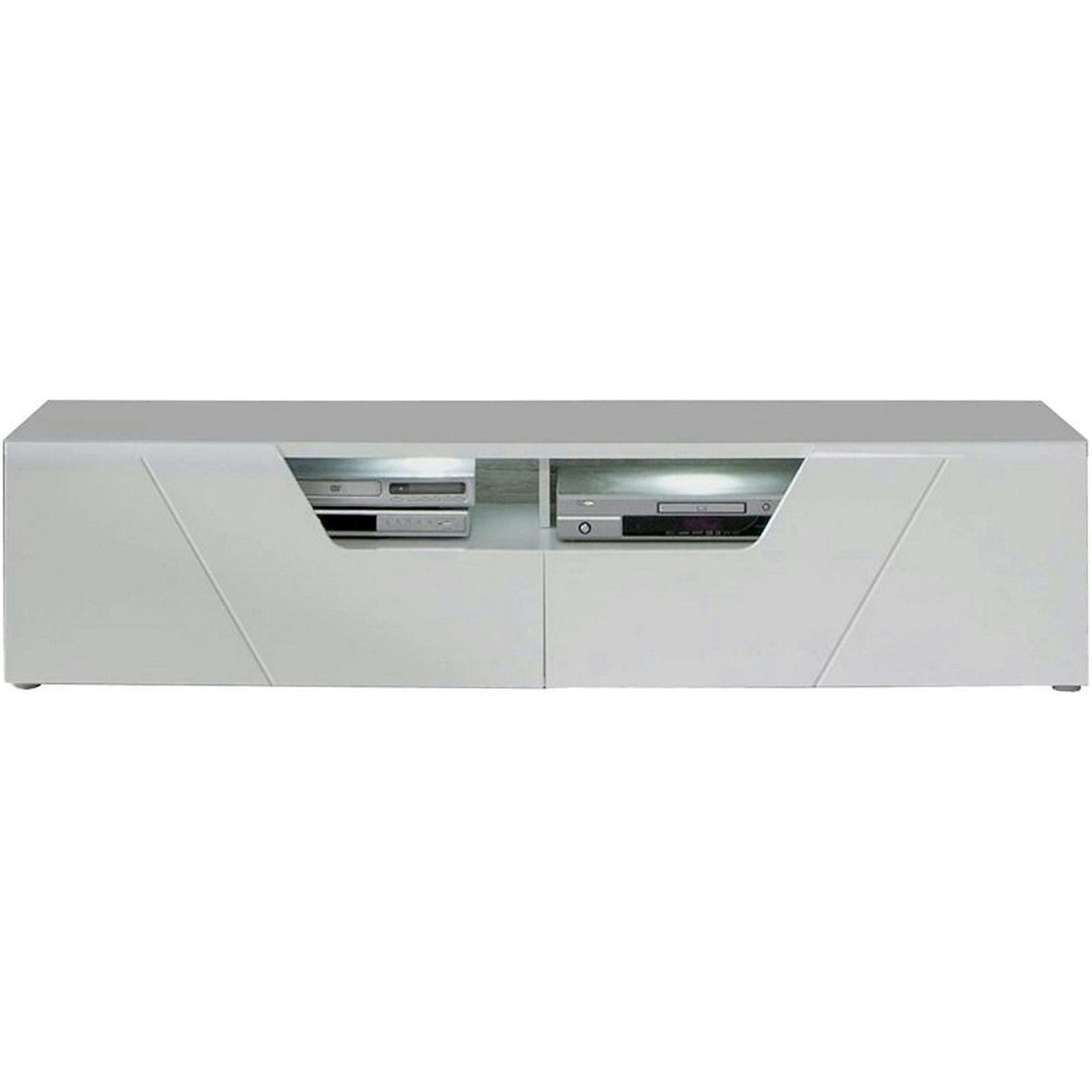 Comoda TV KANDO, alb, PAL, 160x50x38 cm