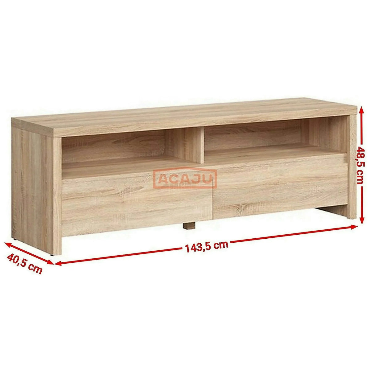 Comoda TV KASPIAN, stejar sonoma, PAL, 144x41x49 cm