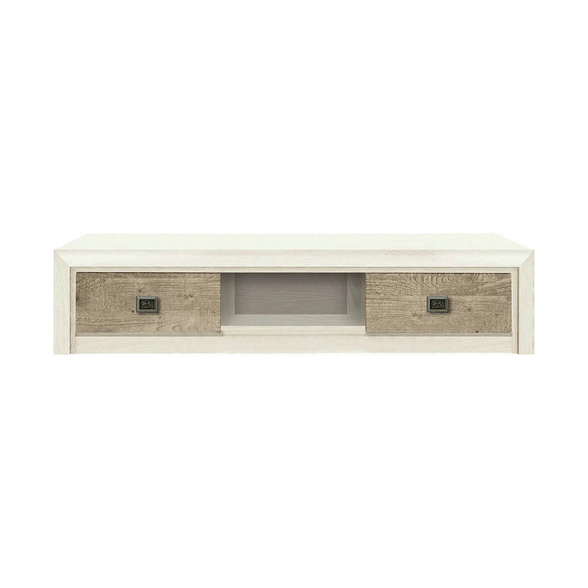 Comoda TV KOEN 2, pin canyon/stejar Karbel, PAL, 150x57x33 cm
