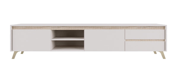 Comoda TV LOUNGE 2, casmir/stejar sonoma, PAL, 206x45x54 cm