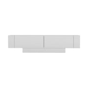 Comoda TV Matera, alb, PAL melaminat, 150x32x42 cm
