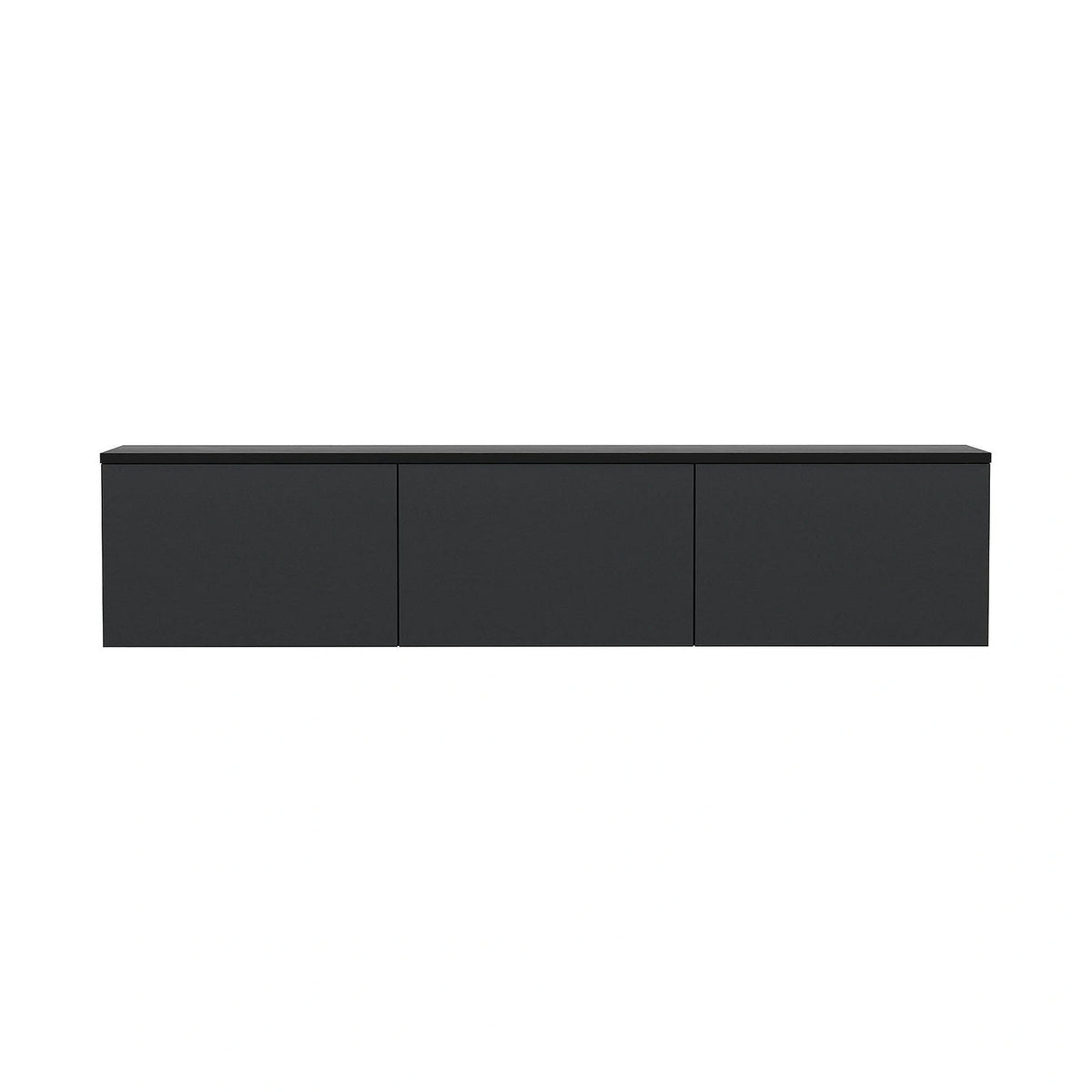 Comoda TV NEON ILLUMINATED, gri antracit, PAL melaminat, 160x32x35 cm