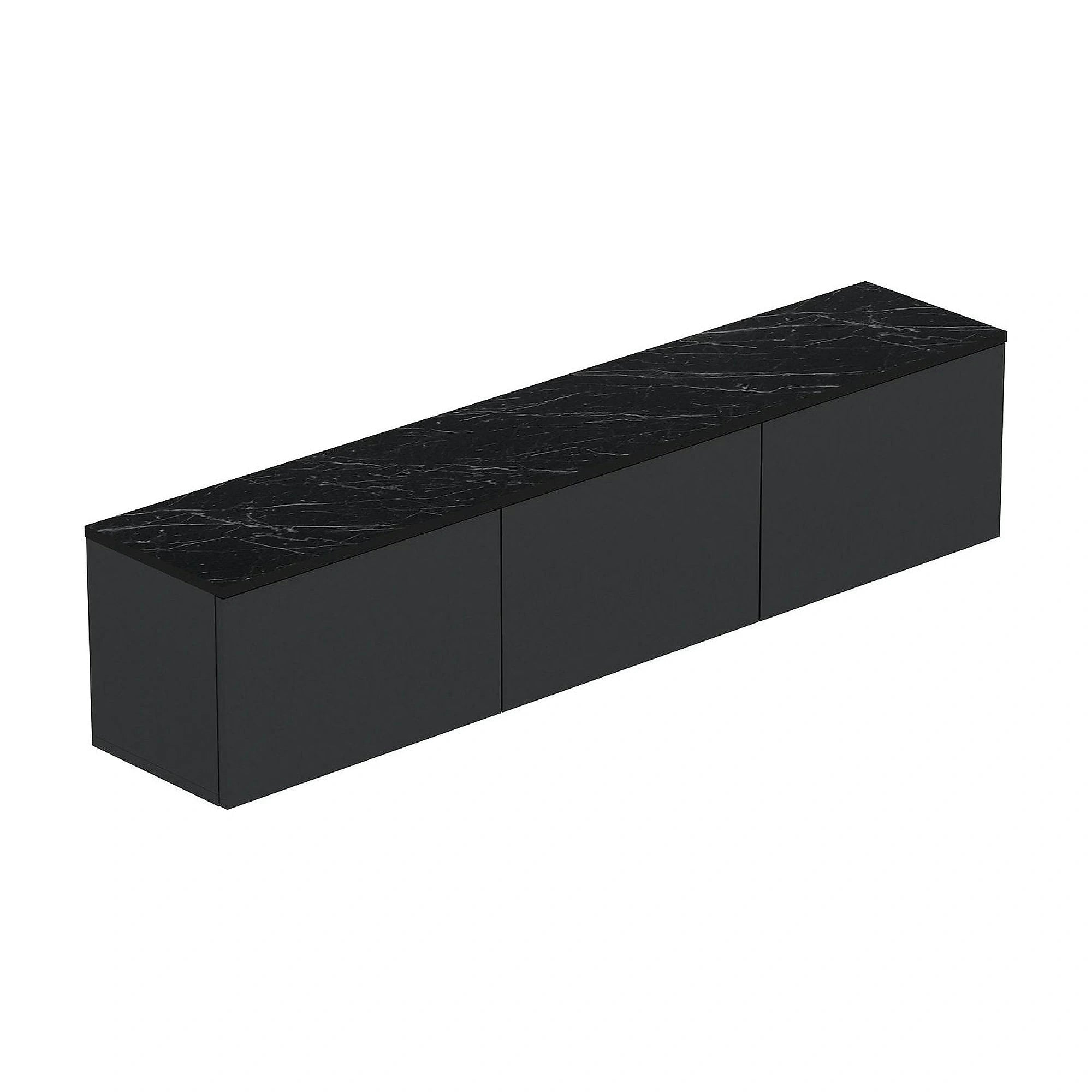 Comoda TV NEON ILLUMINATED, gri antracit, PAL melaminat, 160x32x35 cm