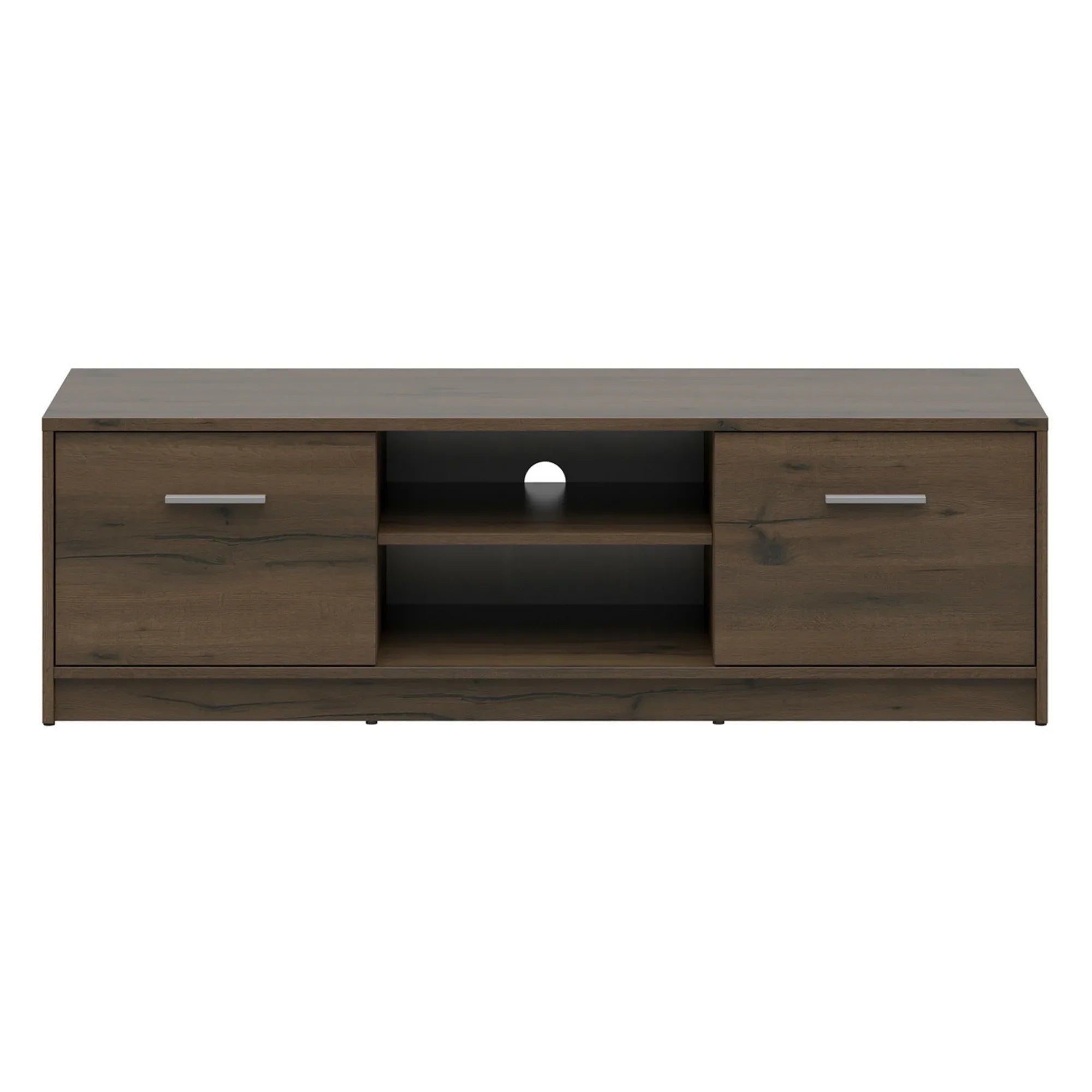 Comoda TV NEPO PLUS, stejar, PAL laminat, 139x47x43 cm