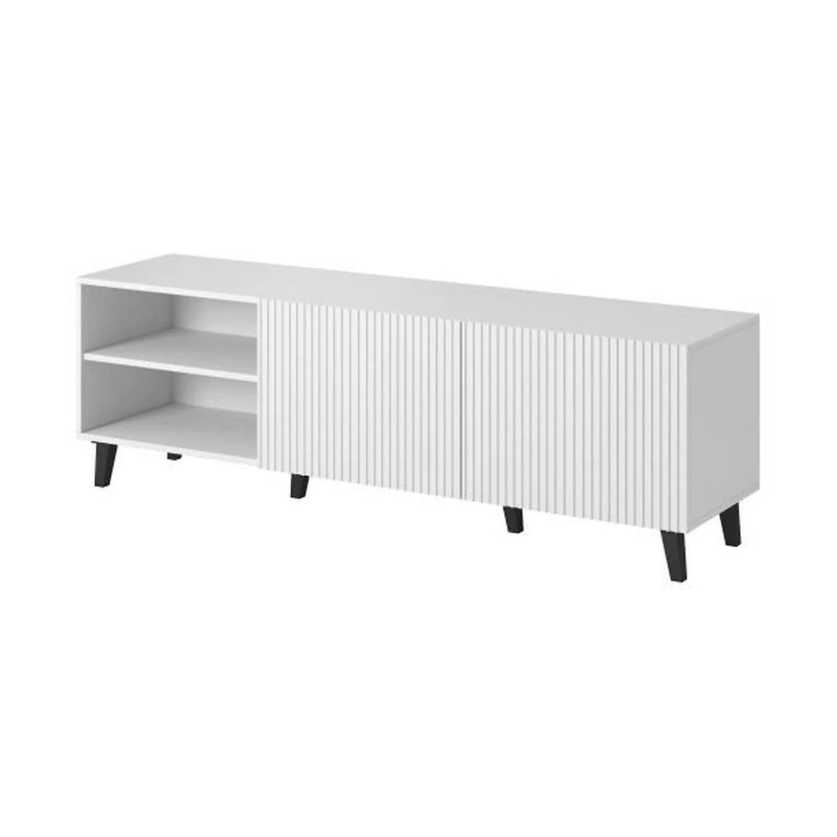 Comoda TV PAFOS, alb, PAL laminat, 150x40x52 cm