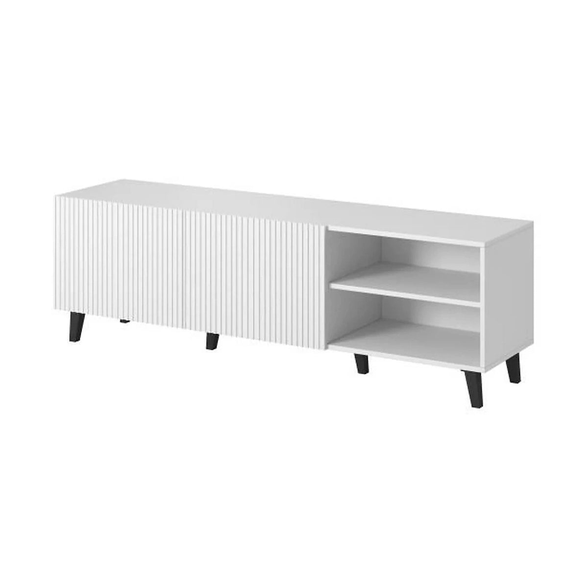 Comoda TV PAFOS, alb, PAL laminat, 150x40x52 cm