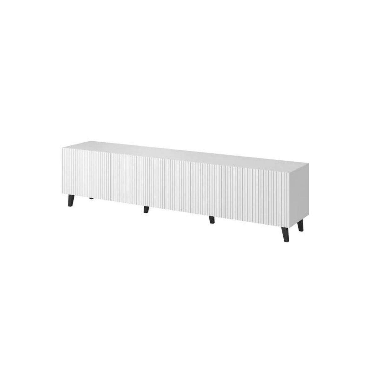 Comoda TV mare PAFOS, alb, PAL laminat, 200x40x52 cm