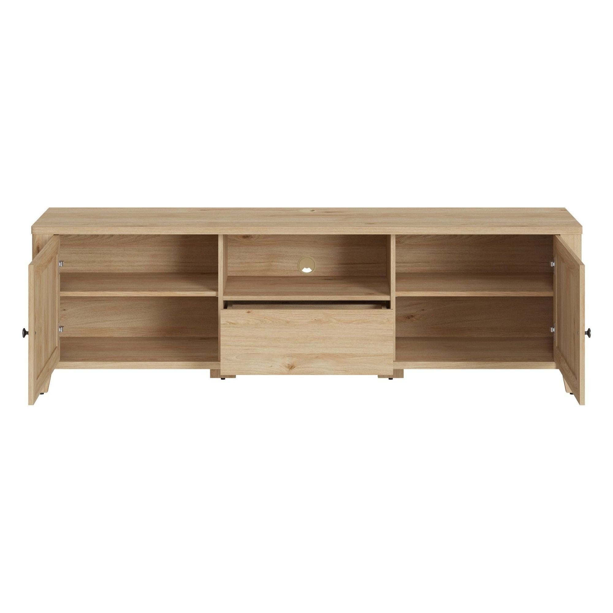 Comoda TV PARILLA, stejar, PAL laminat, 188x42x57 cm