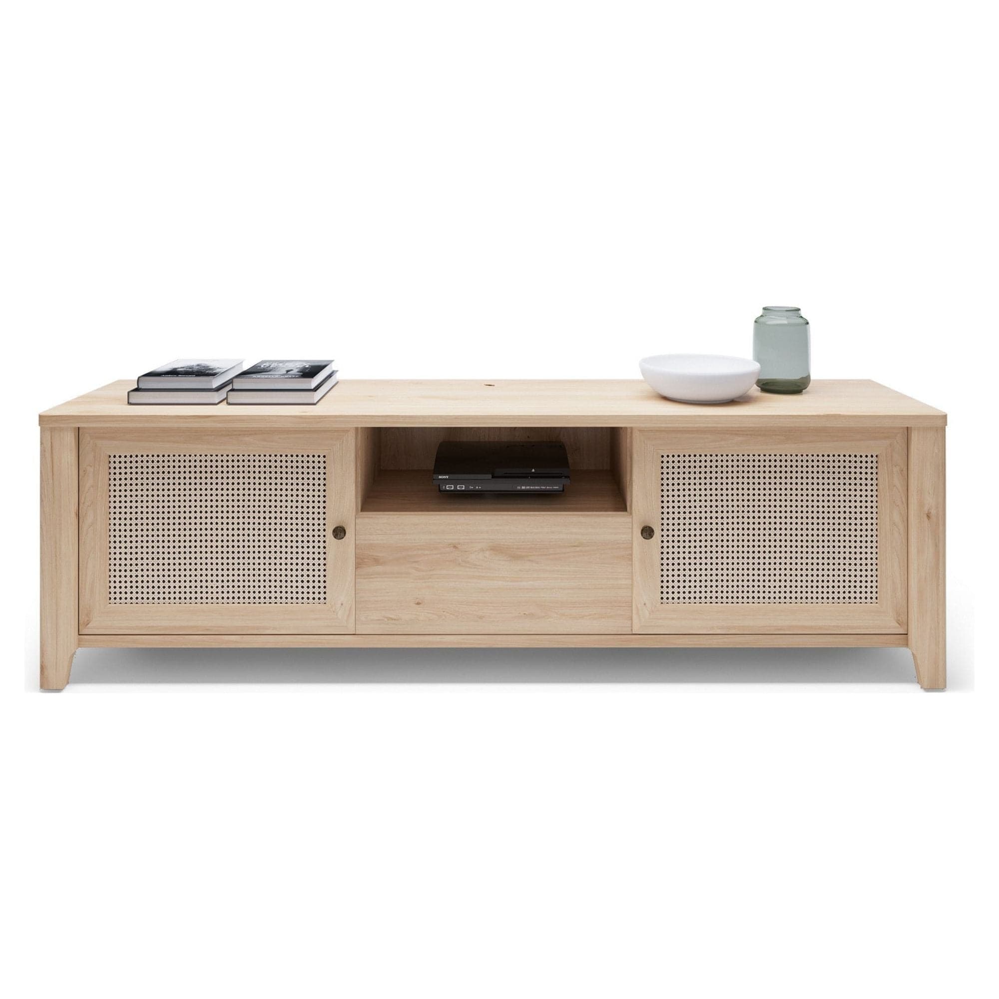 Comoda TV PARILLA, stejar, PAL laminat, 188x42x57 cm