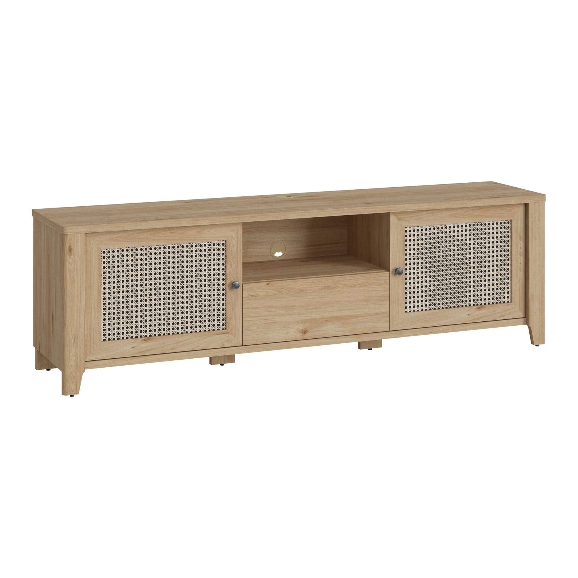 Comoda TV PARILLA, stejar, PAL laminat, 188x42x57 cm