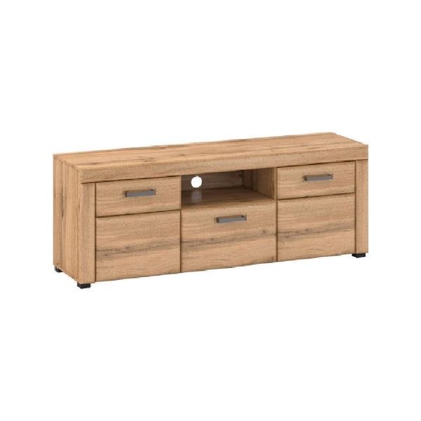 Comoda TV PUSAN B, stejar, 151x41x56 cm
