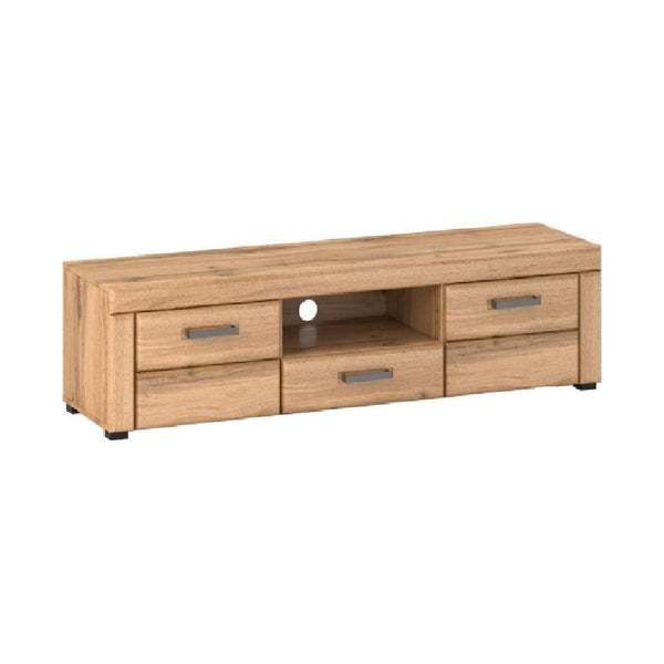 Comoda TV PUSAN P, stejar, 151x42x41 cm