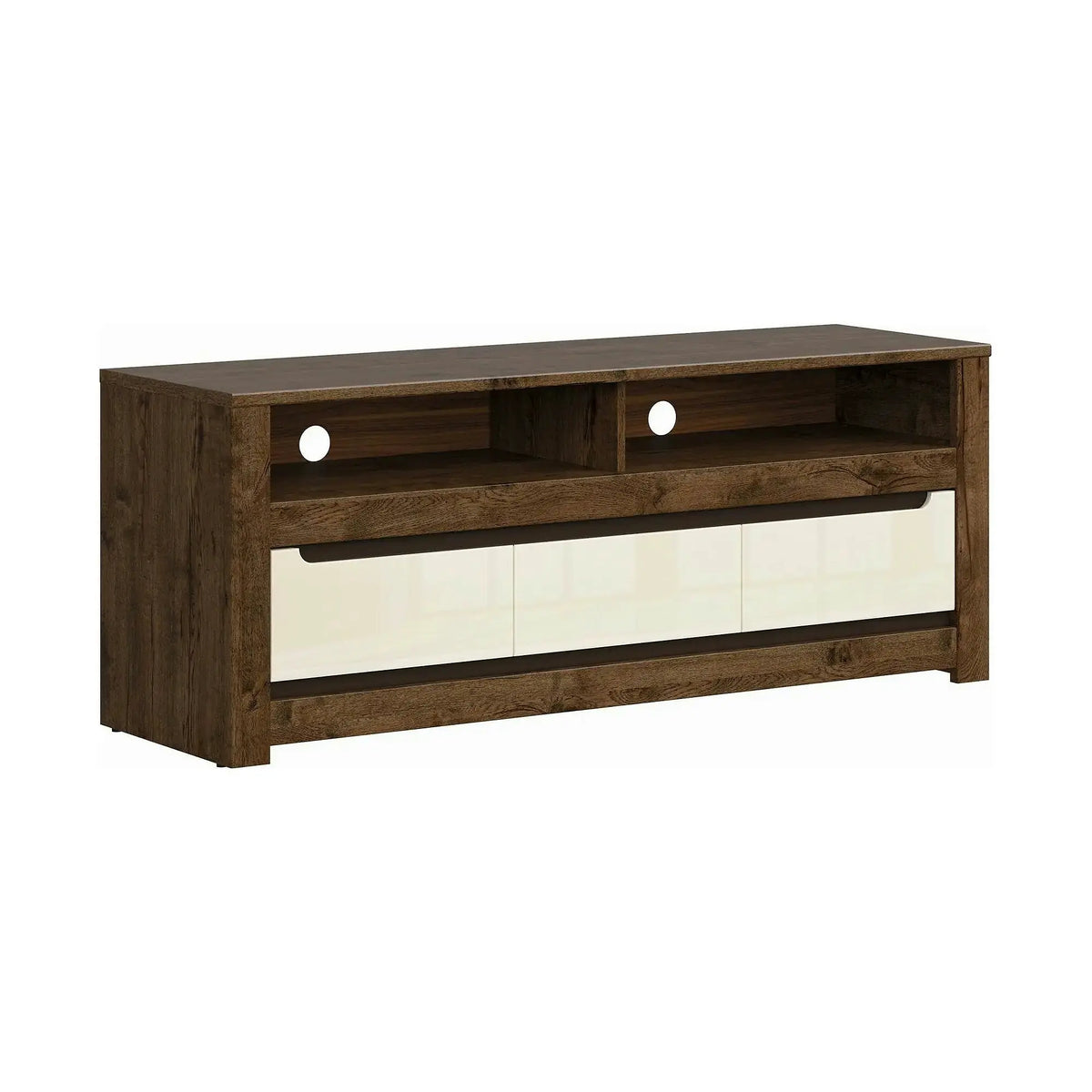 Comoda TV RUSO, nuc/bej, PAL, 149x46x59 cm