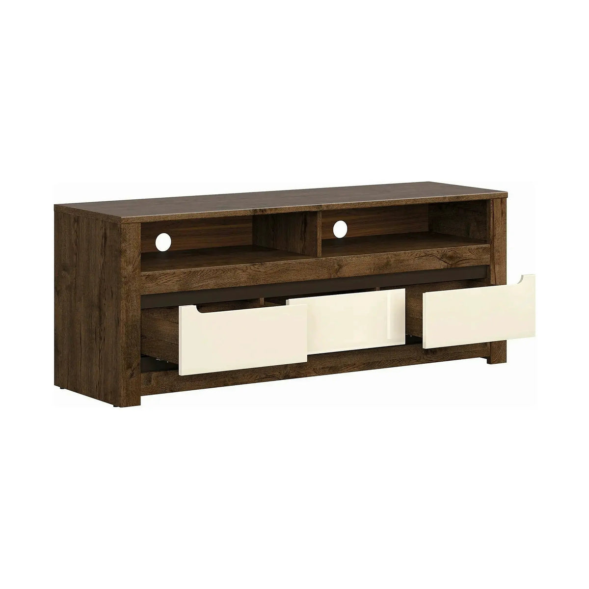 Comoda TV RUSO, nuc/bej, PAL, 149x46x59 cm