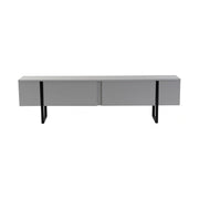 Comoda TV SERENITY, gri/negru, PAL/metal, 180x30x50 cm