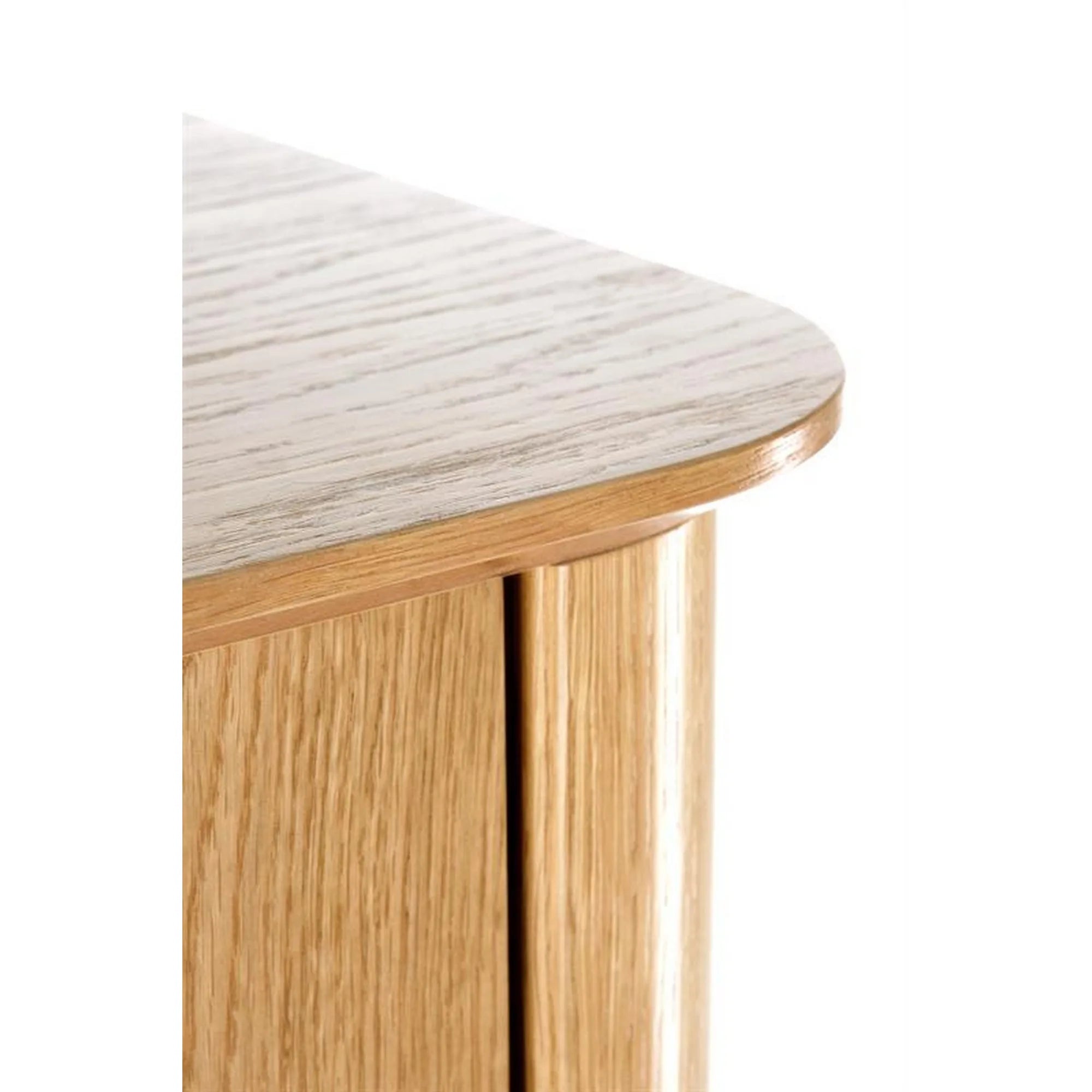 Comoda TV SMART, stejar/negru, furnir/metal, 167x44x59 cm