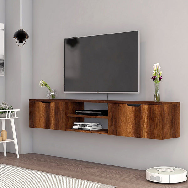 Comoda TV suspendata, nuc, PAL, 160x30x30 cm