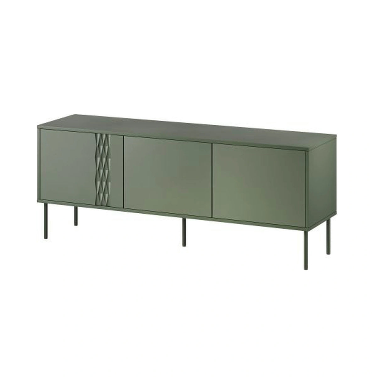 Comoda TV TRESSE, verde, PAL, 150x40x55 cm