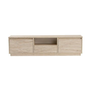 Comoda TV VANGUARD, bej cu efect de piatra travertin, PAL, 160x30x42 cm