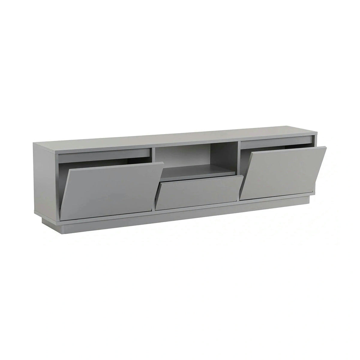 Comoda TV VANGUARD, gri, PAL, 160x30x42 cm