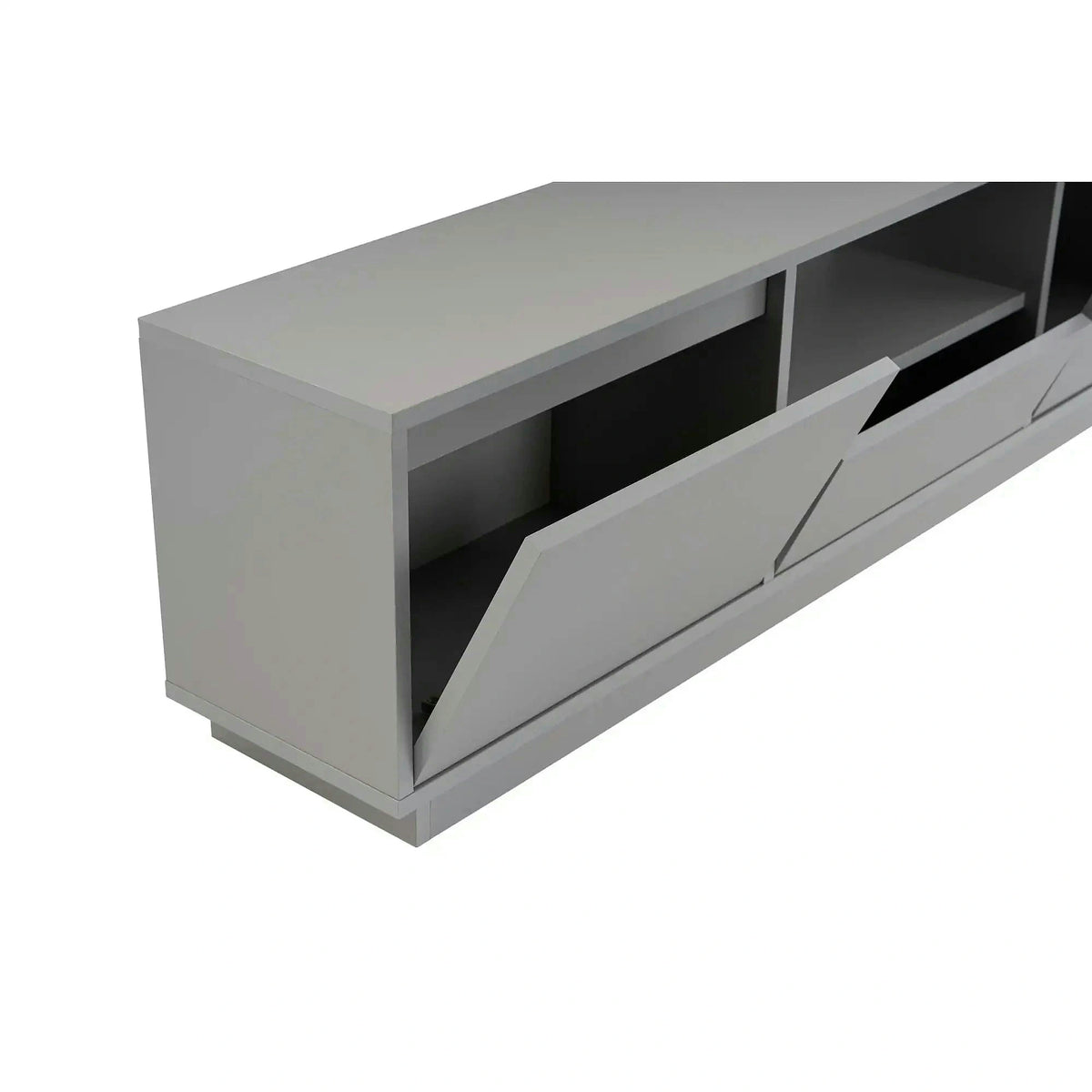 Comoda TV VANGUARD, gri, PAL, 160x30x42 cm