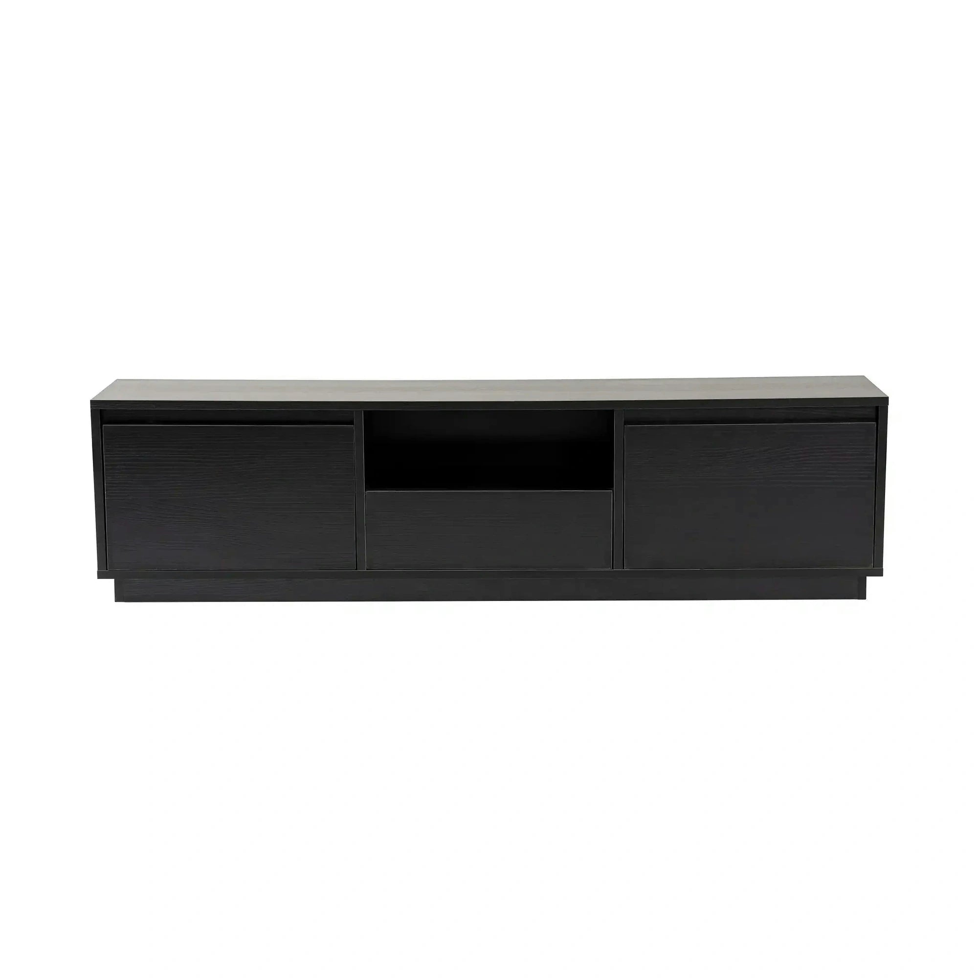 Comoda TV VANGUARD, negru, PAL, 160x30x42 cm