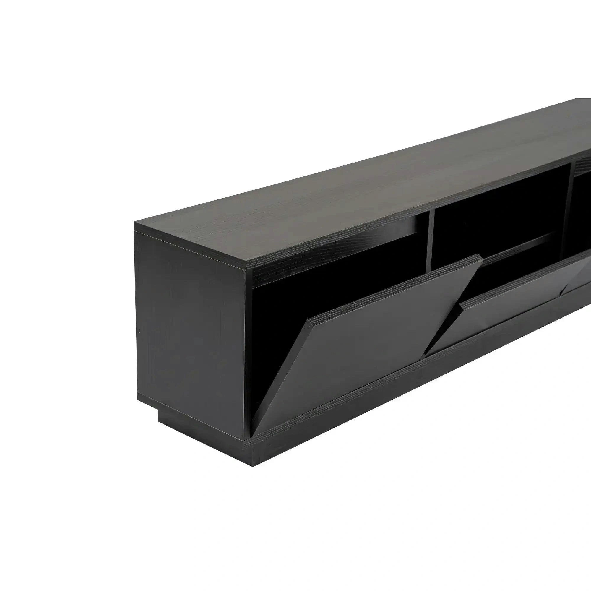 Comoda TV VANGUARD, negru, PAL, 160x30x42 cm