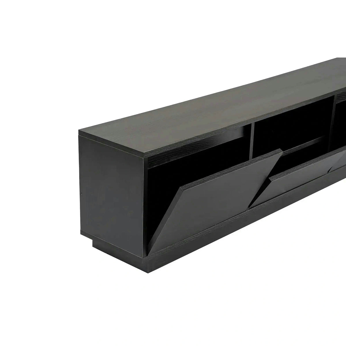 Comoda TV VANGUARD, negru, PAL, 160x30x42 cm