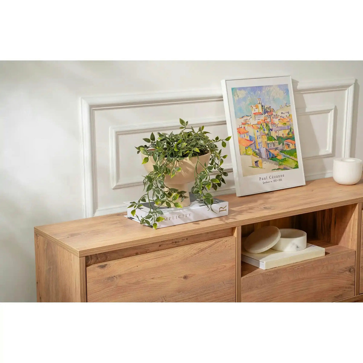 Comoda TV VANGUARD, pin, PAL, 160x30x42 cm