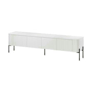 Comoda TV VERA, alb, PAL laminat, 190x40x50 cm