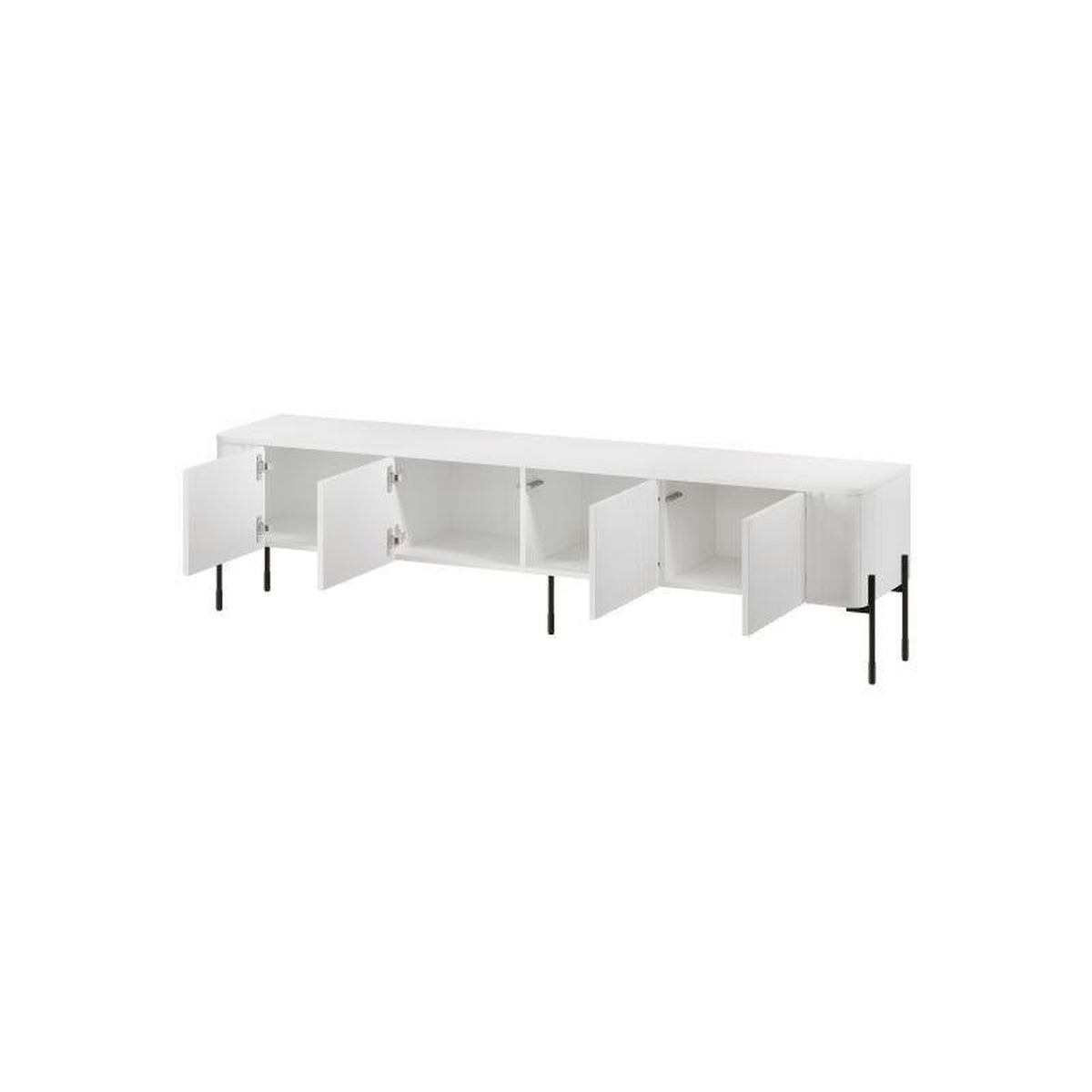 Comoda TV VERA, alb, PAL laminat, 190x40x50 cm