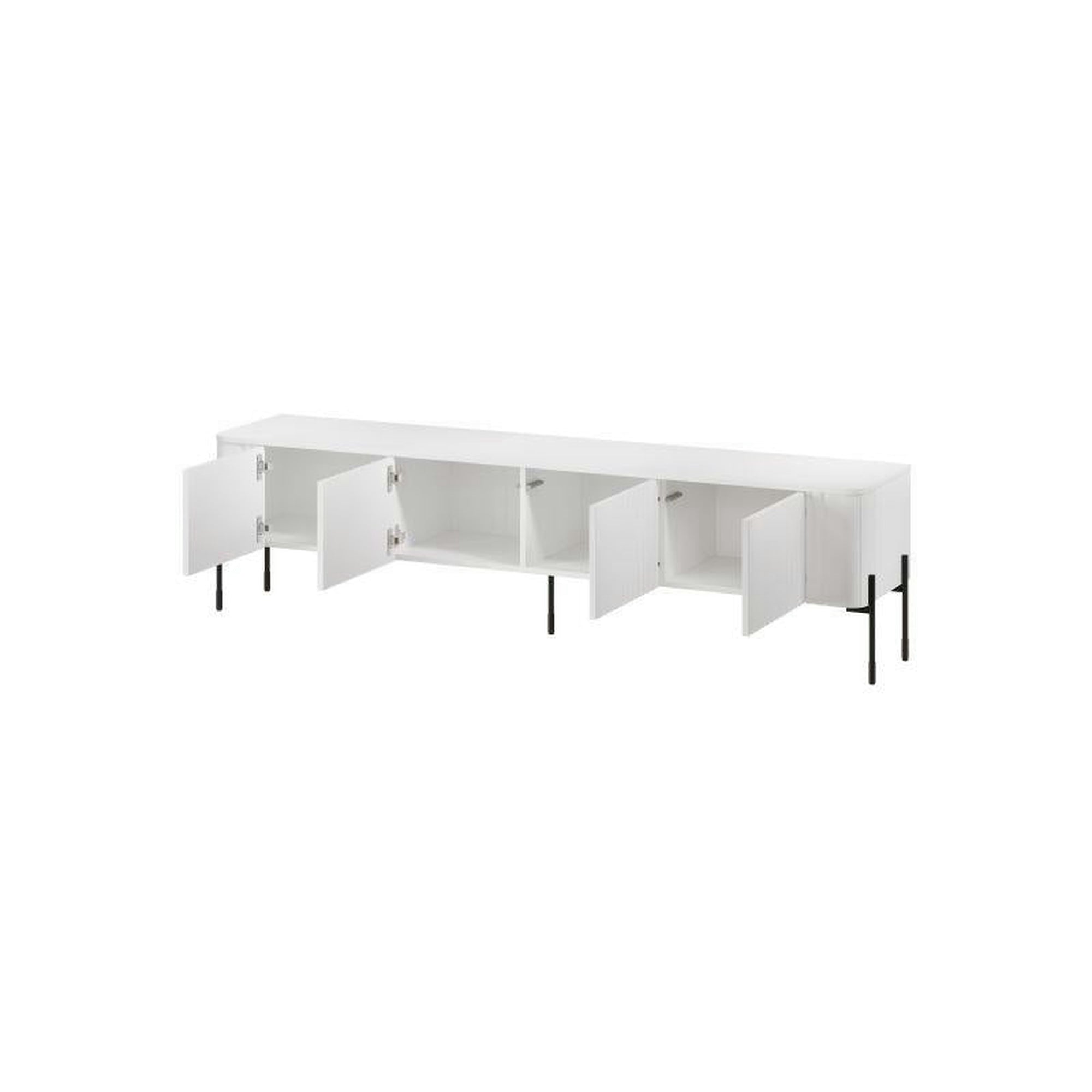 Comoda TV VERA, alb, PAL laminat, 190x40x50 cm