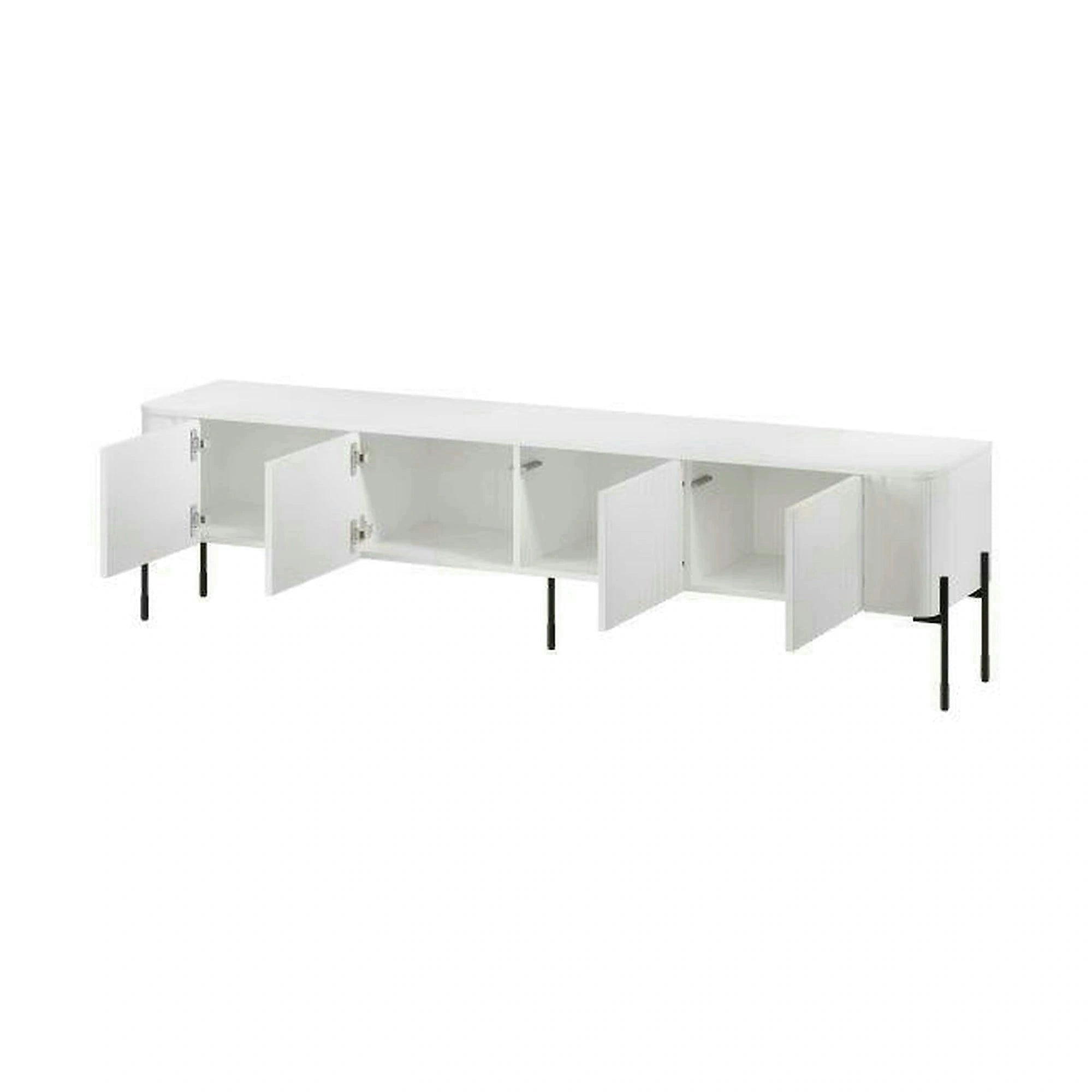 Comoda TV VERA, alb, PAL laminat, 190x40x50 cm