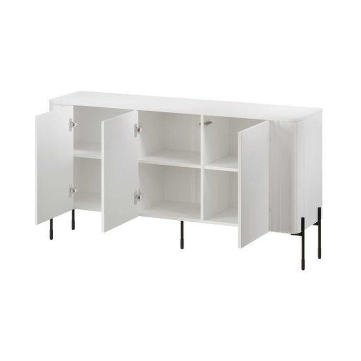 Comoda VERA, alb, PAL laminat, 150x40x80 cm