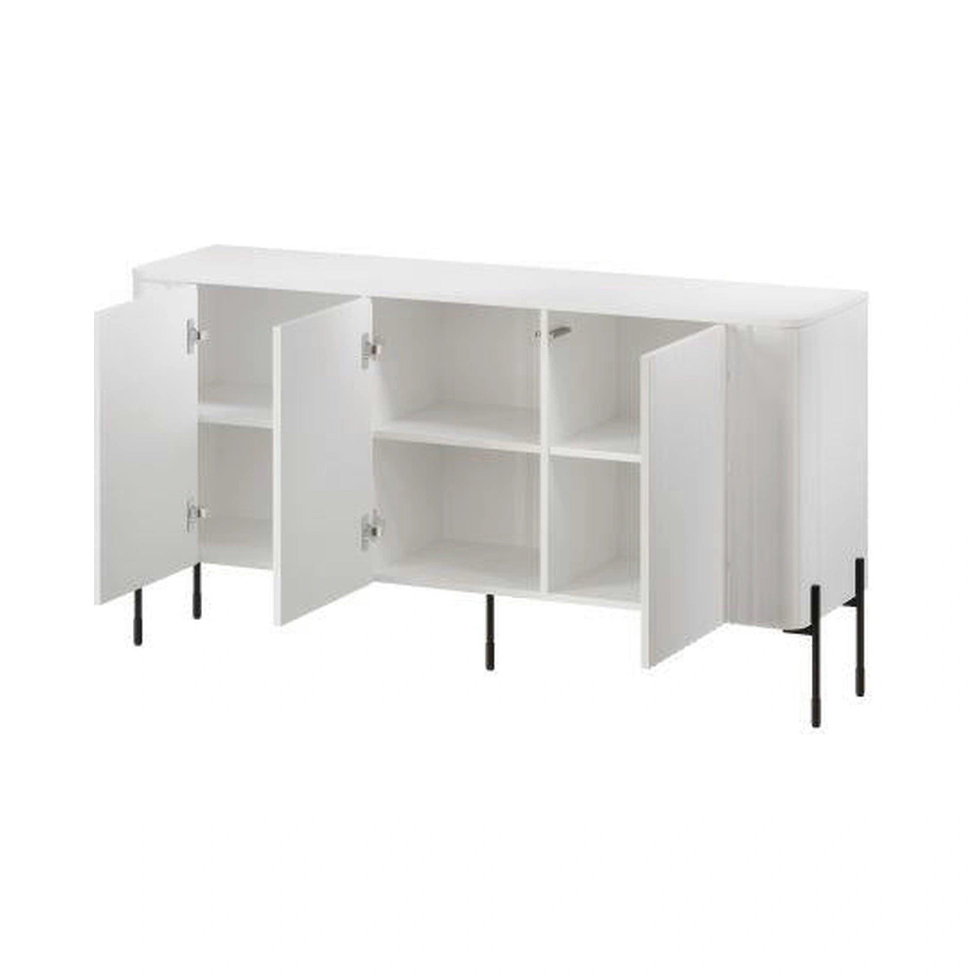 Comoda VERA, alb, PAL laminat, 150x40x80 cm