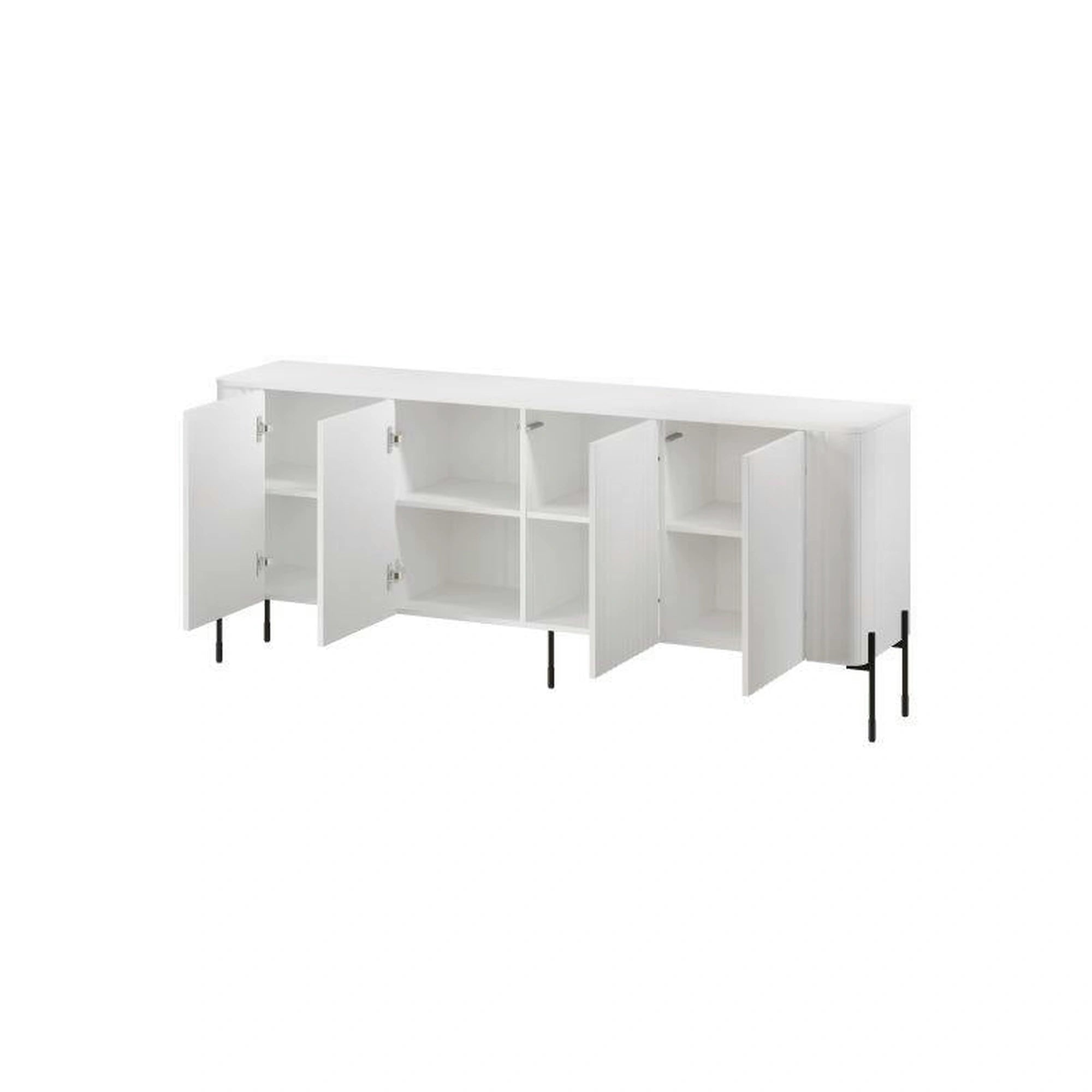 Comoda VERA, alb, PAL laminat, 190x40x80 cm