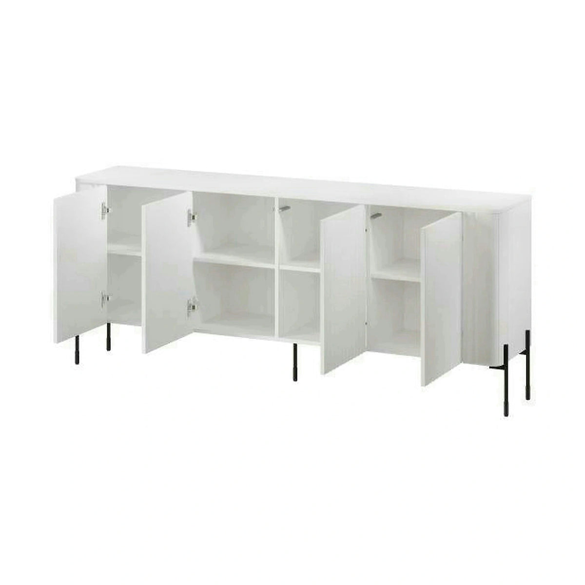 Comoda VERA, alb, PAL laminat, 190x40x80 cm