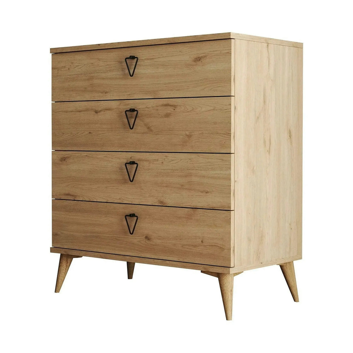 Comoda VERSA-CE, 3612, stejar, PAL melaminat, 80x45x91 cm