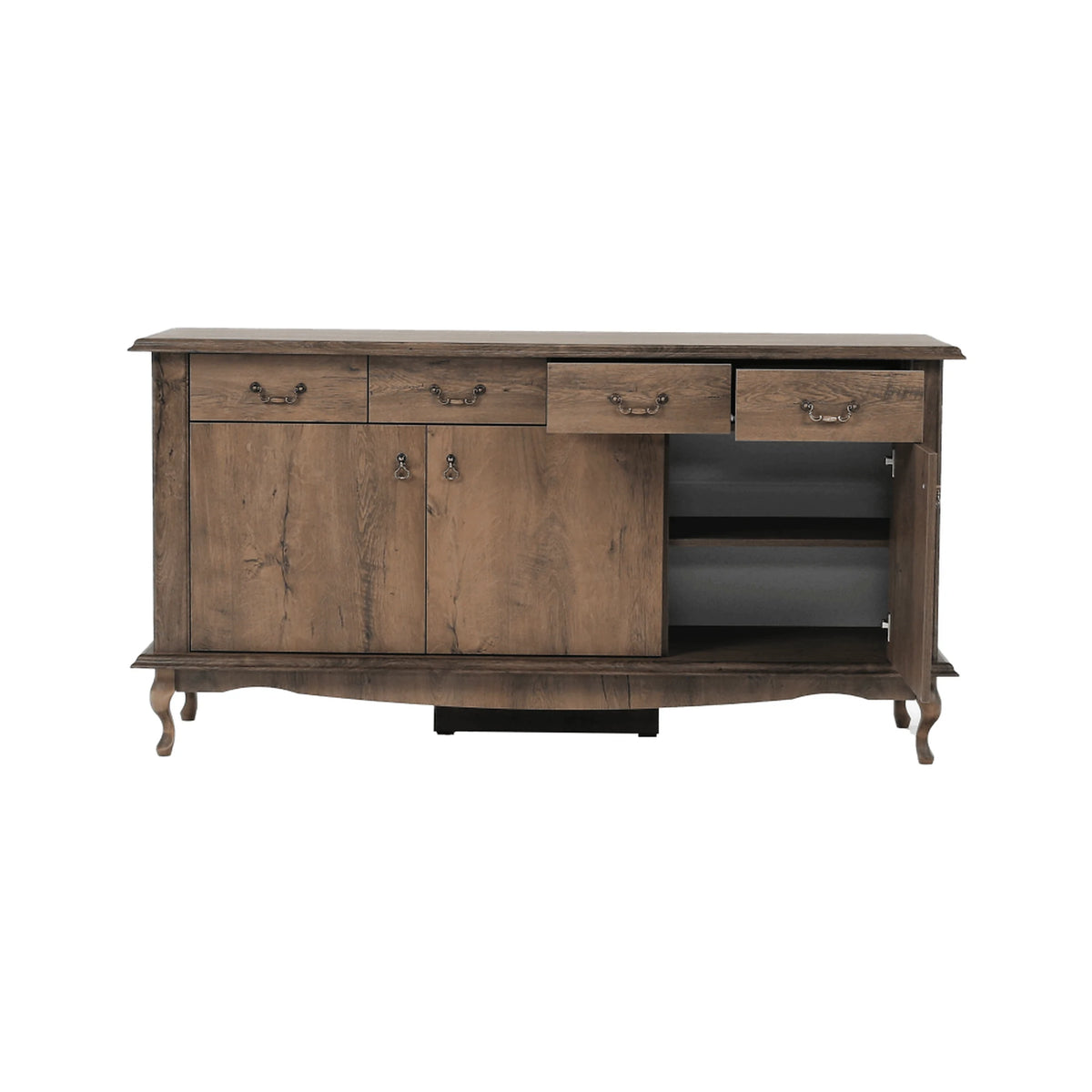 Comoda VILAR DA6, stejar lefkas, DTD laminat, 175x47x89 cm