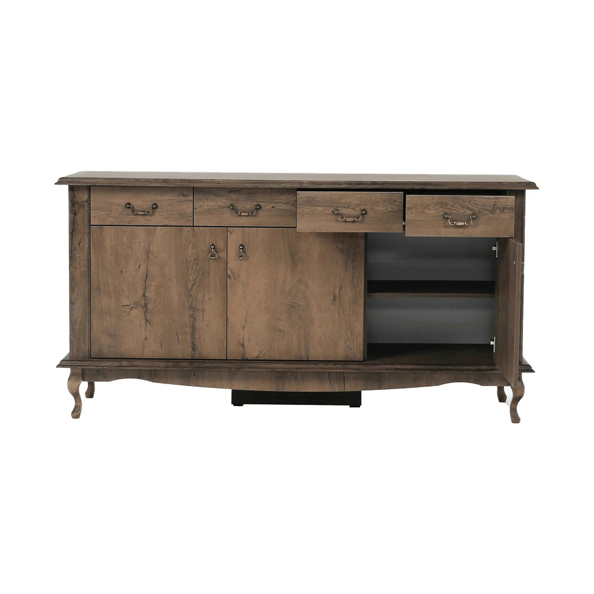 Comoda VILAR DA6, stejar lefkas, DTD laminat, 175x47x89 cm