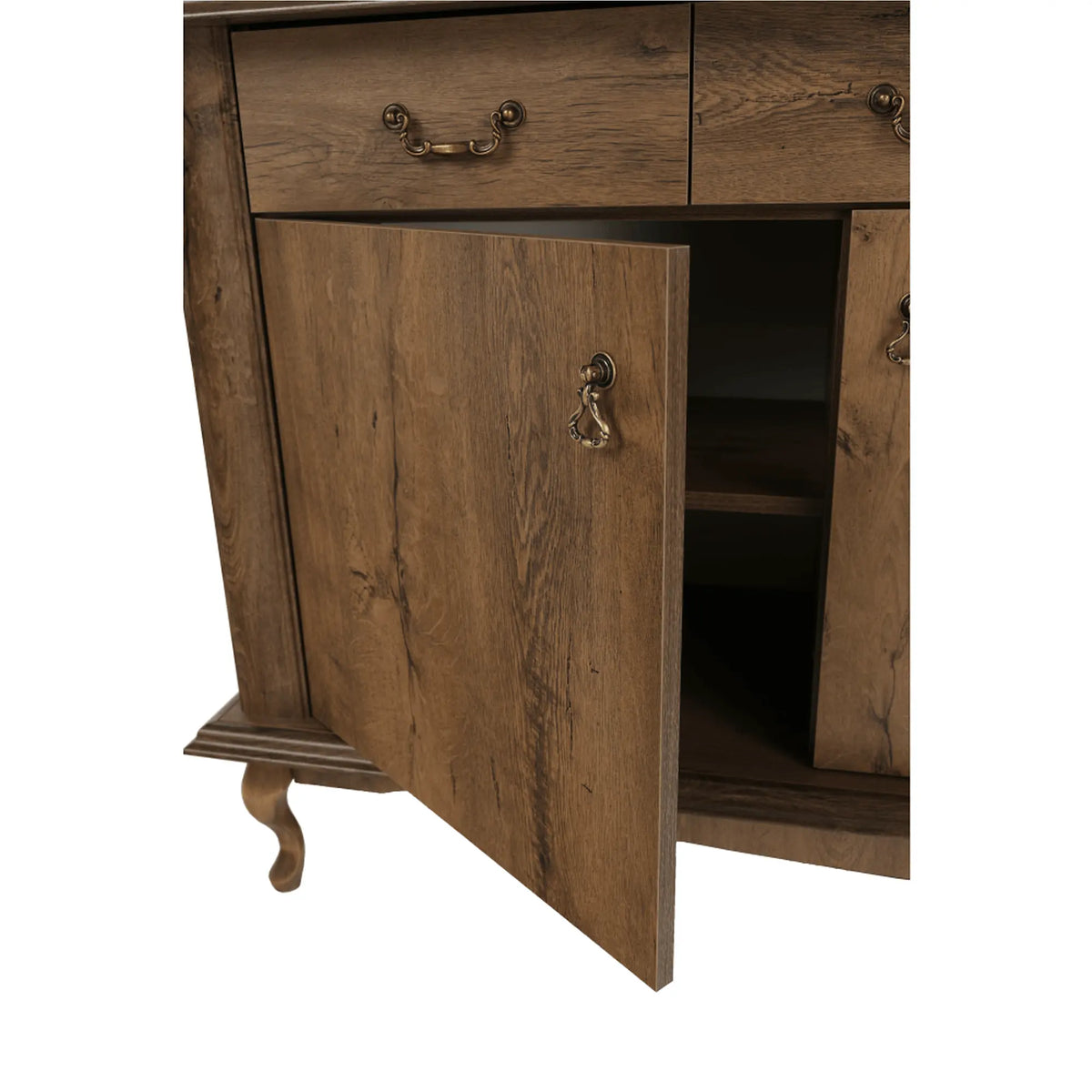 Comoda VILAR DA6, stejar lefkas, DTD laminat, 175x47x89 cm