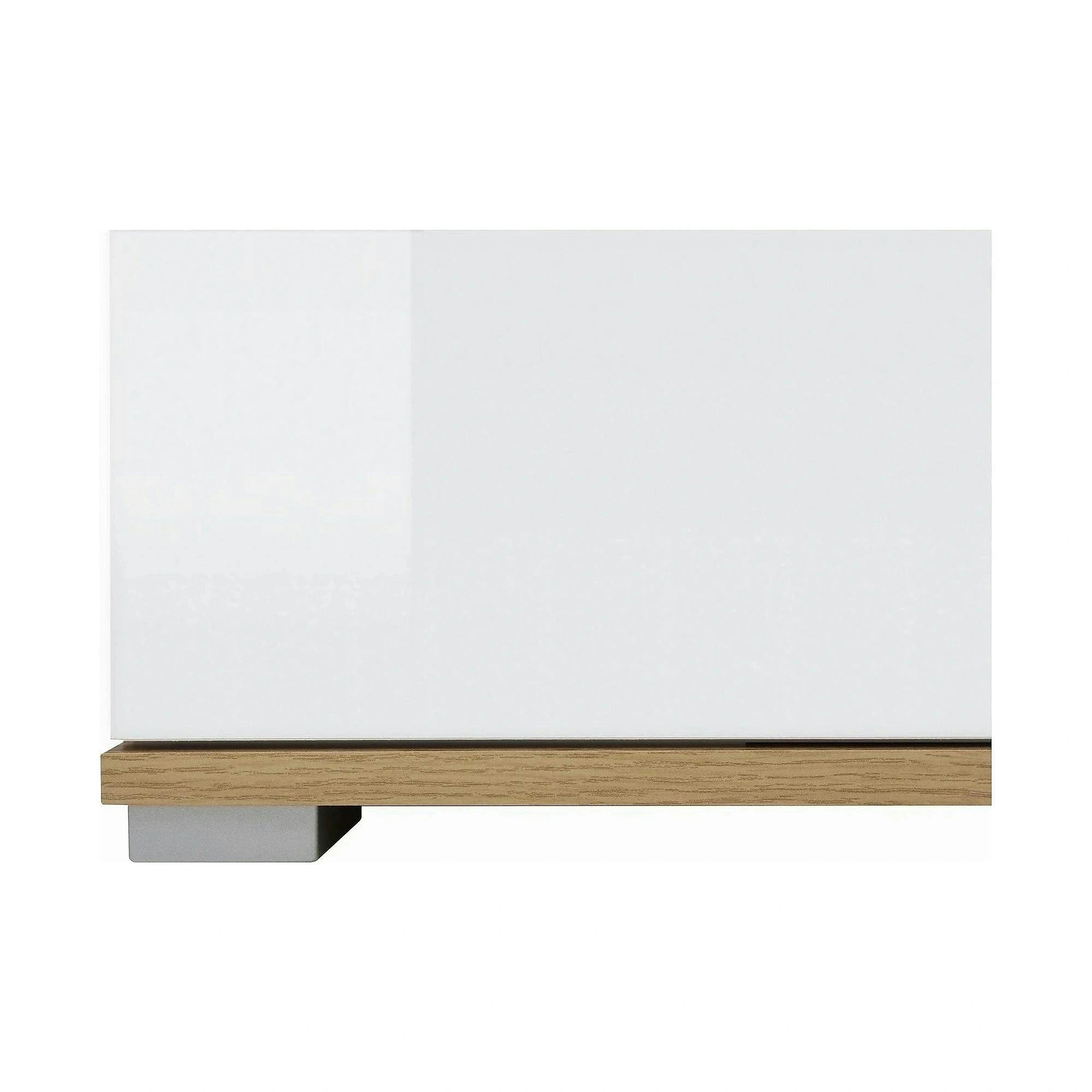 Comoda ZELE KOM4D, alb/stejar wotan, PAL, 104x41x106 cm