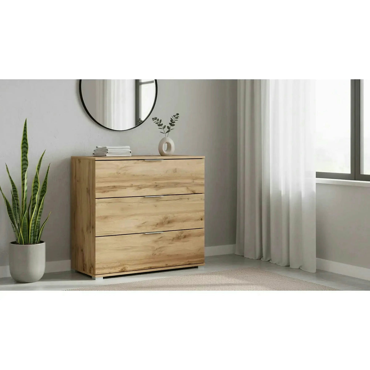 Comoda ZELE, steja wotan, PAL laminat, 95x41x86 cm