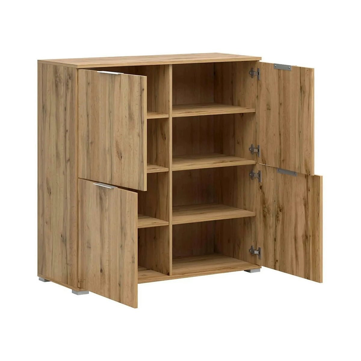 Comoda ZELE, stejar wotan, PAL laminat, 104x41x106 cm