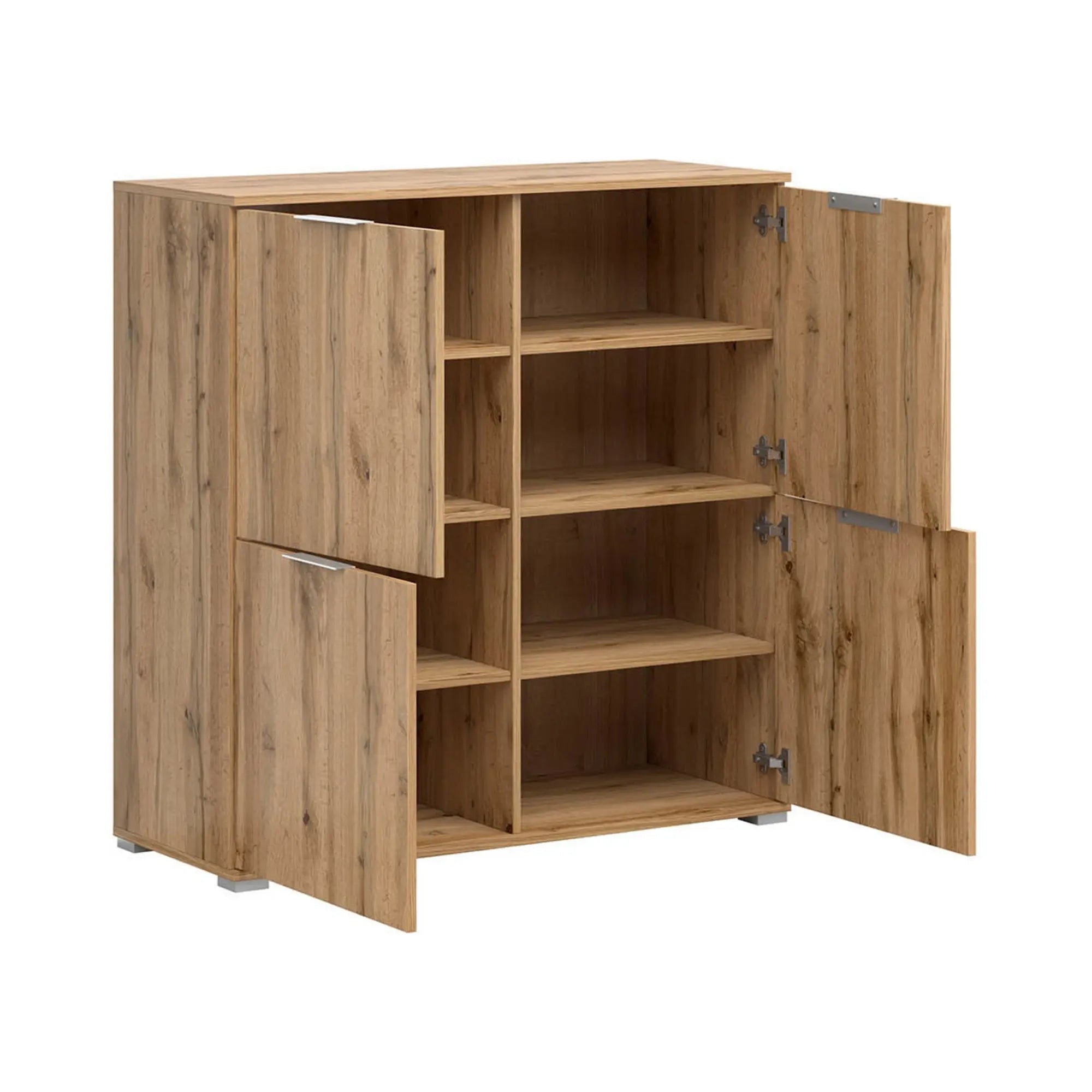 Comoda ZELE, stejar wotan, PAL laminat, 104x41x106 cm