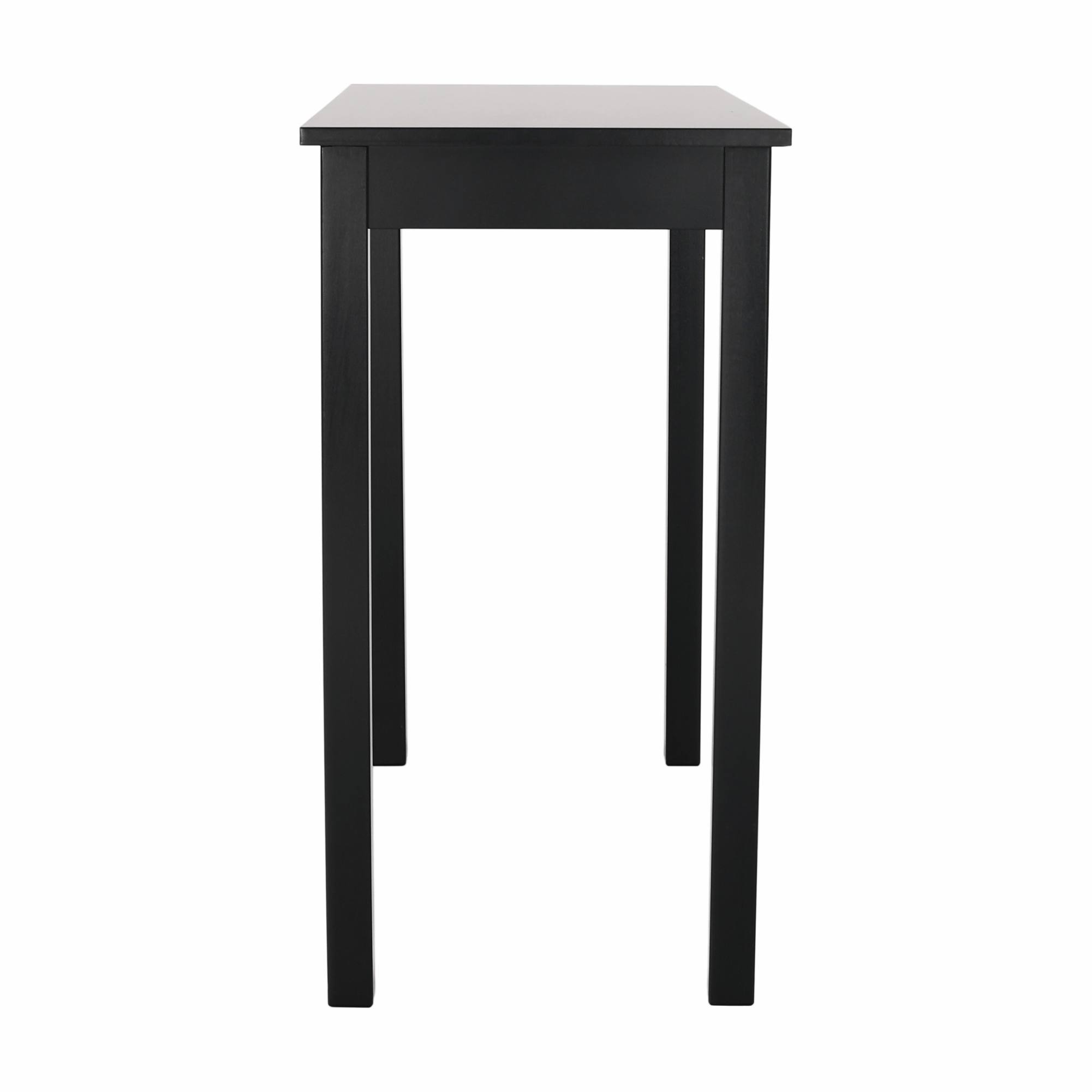 Consola AMYNTAS, negru, 80x40x75 cm
